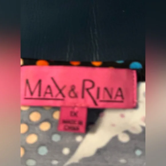 Max & Rina‎ Women's Boho Vibrant Multicolor Print Flowy Tunic Blouse. - Picture 7 of 7